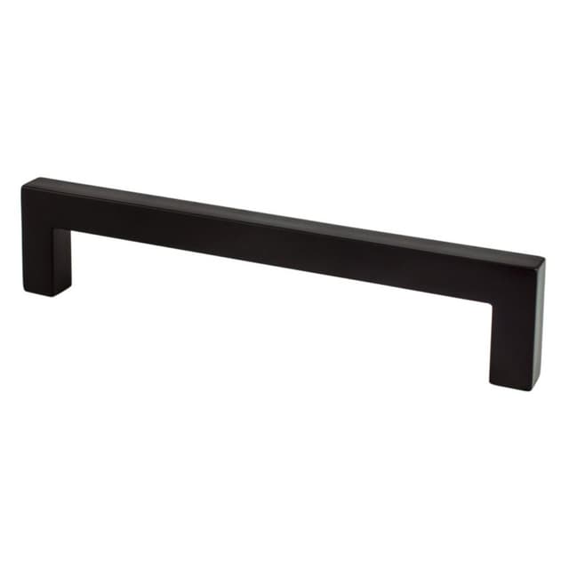 Berenson Modern Square Series Matte Black Pull, 9014-4055-P