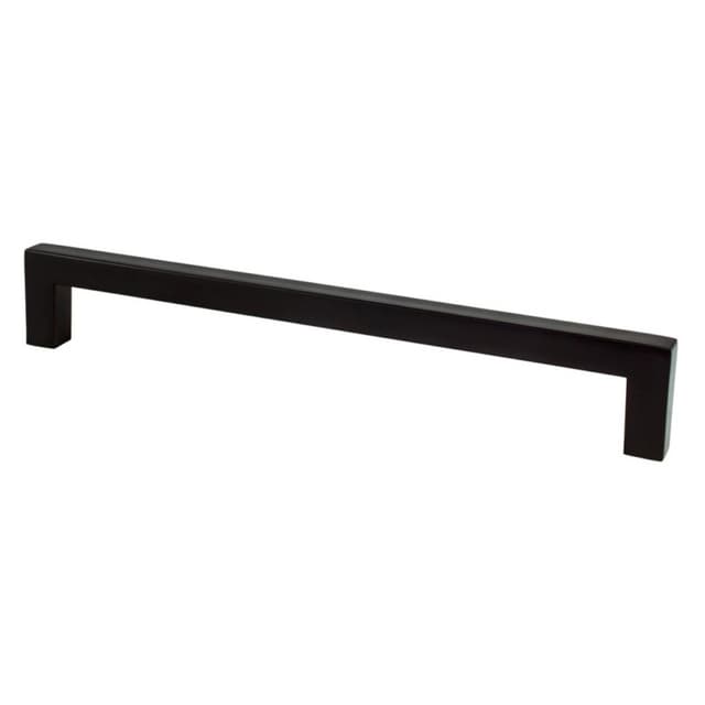 Berenson Modern Square Series Matte Black Pull, 9020-4055-P