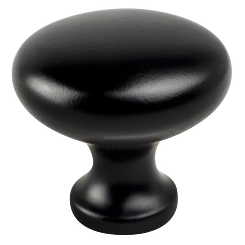1-1/8" Advantage-4 Mushroom Knob, Matte Black