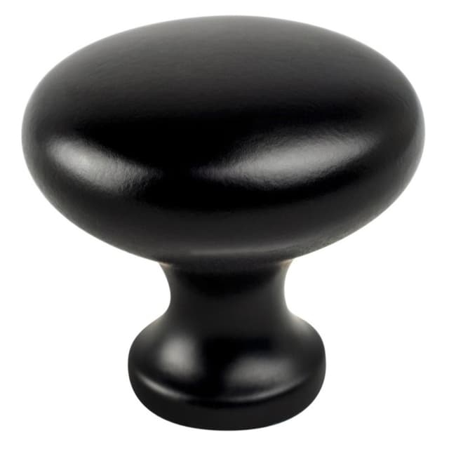 1-1/8" Advantage-4 Mushroom Knob, Matte Black