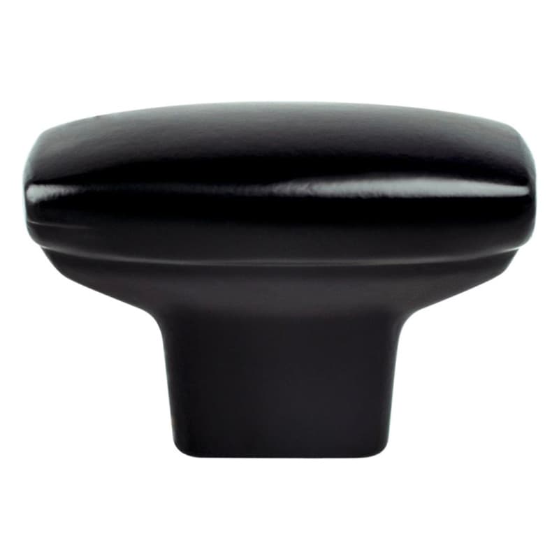 1-7/16" Advantage-1 Rounded Rectangle Knob, Matte Black