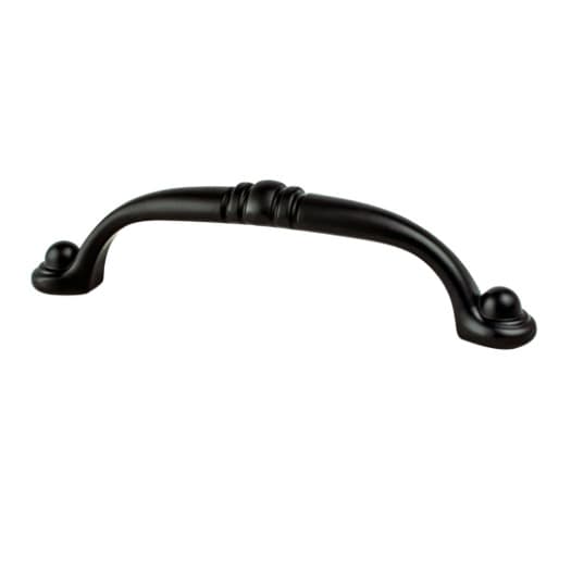 3-25/32" Transitional Advantage Three Handle Pull, Matte Black