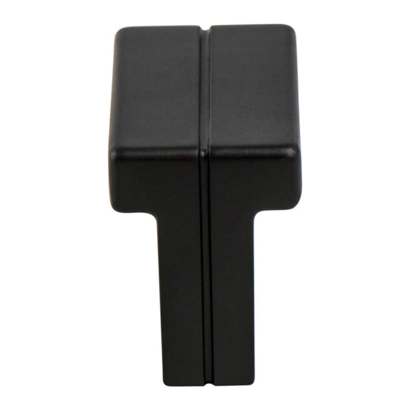 1-3/8" Skyline Rectangle Knob, Matte Black
