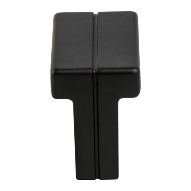 1-3/8" Skyline Rectangle Knob, Matte Black