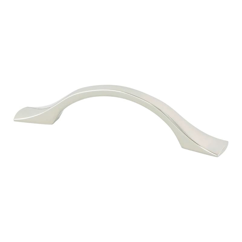 96mm Echo Handle Pull, Polished Nickel, 5-9/16" Length
