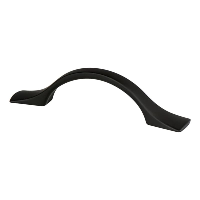 3" Echo Arch Pull, Matte Black, 4-3/4" Length