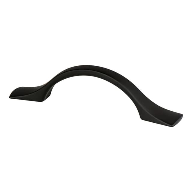 3" Echo Arch Pull, Matte Black, 4-3/4" Length