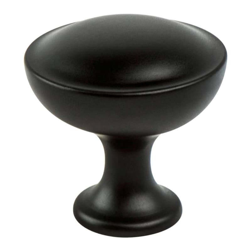 1-3/16" Echo Mushroom Knob, Matte Black, 1-3/16" Length