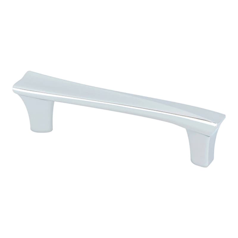 96mm Fluidic Handle Pull, Polished Chrome