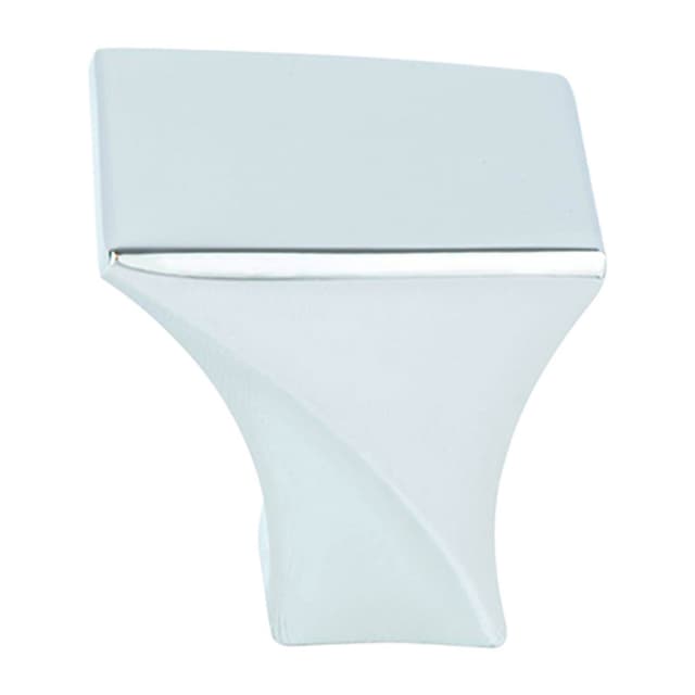 1-3/16" Fluidic Square Knob, Polished Chrome