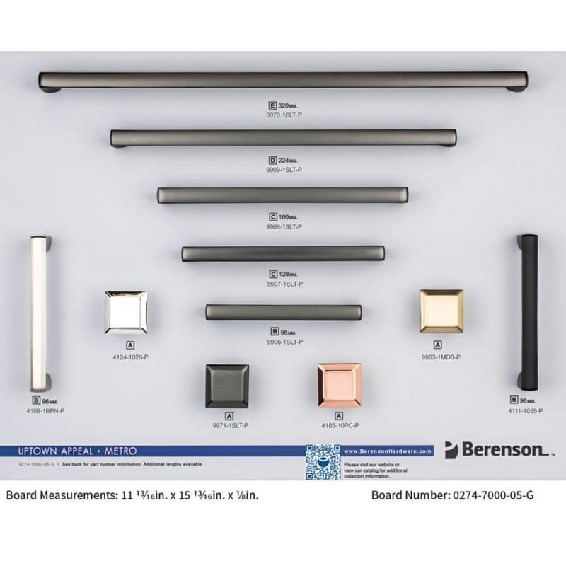 Berenson 11-13/16" x 15-13/16" Metro Display Board