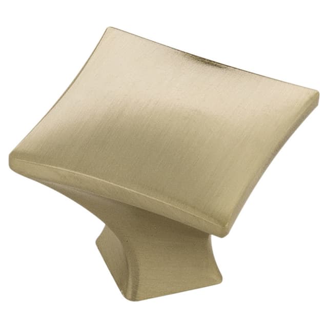 1-1/4" Twist Square Cabinet Knob, Elusive Golden Nickel (10/Box)