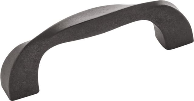 3" Twist Handle Pull, Black Iron (10/Box)