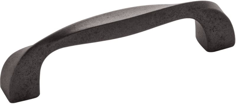 3-3/4" Twist Handle Pull, Black Iron (10/Box)