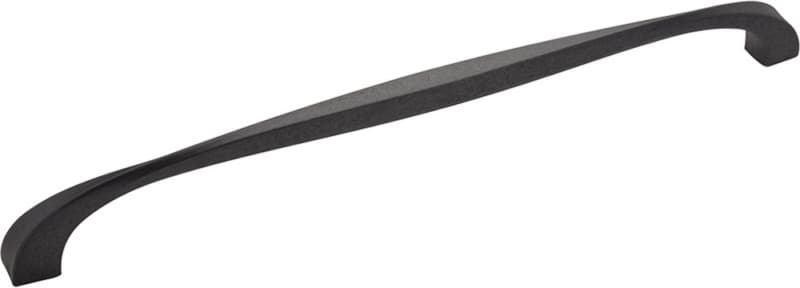 12" Twist Handle Pull, Black Iron (5/Box)