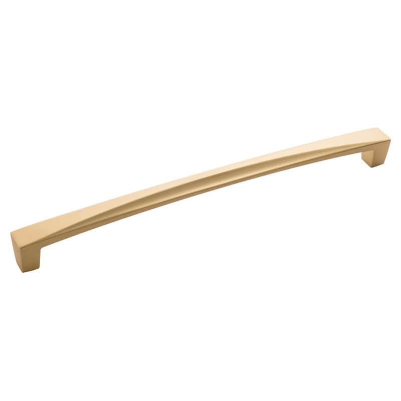 8-13/16" Crest Handle Pull, Flat Ultra Brass (5/Box)
