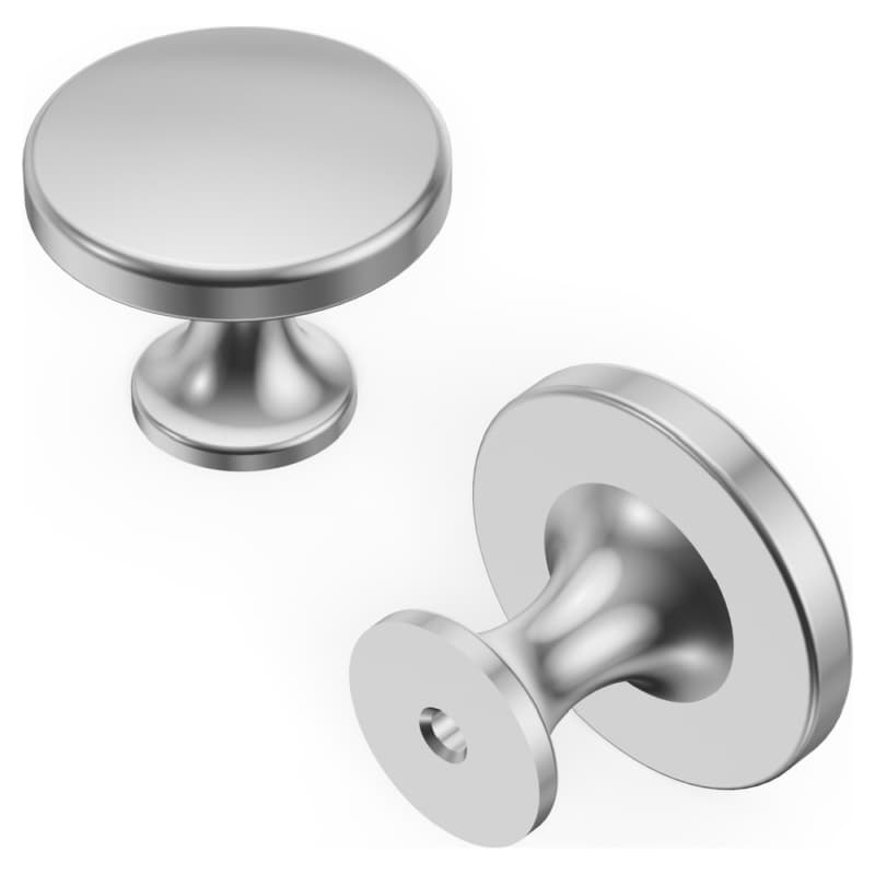 1-3/8" Forge Cabinet Knob, Chrome (10/Box)