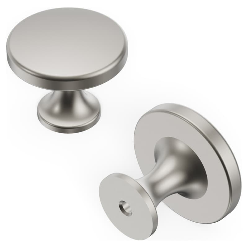 1-3/8" Forge Cabinet Knob, Satin Nickel (10/Box)