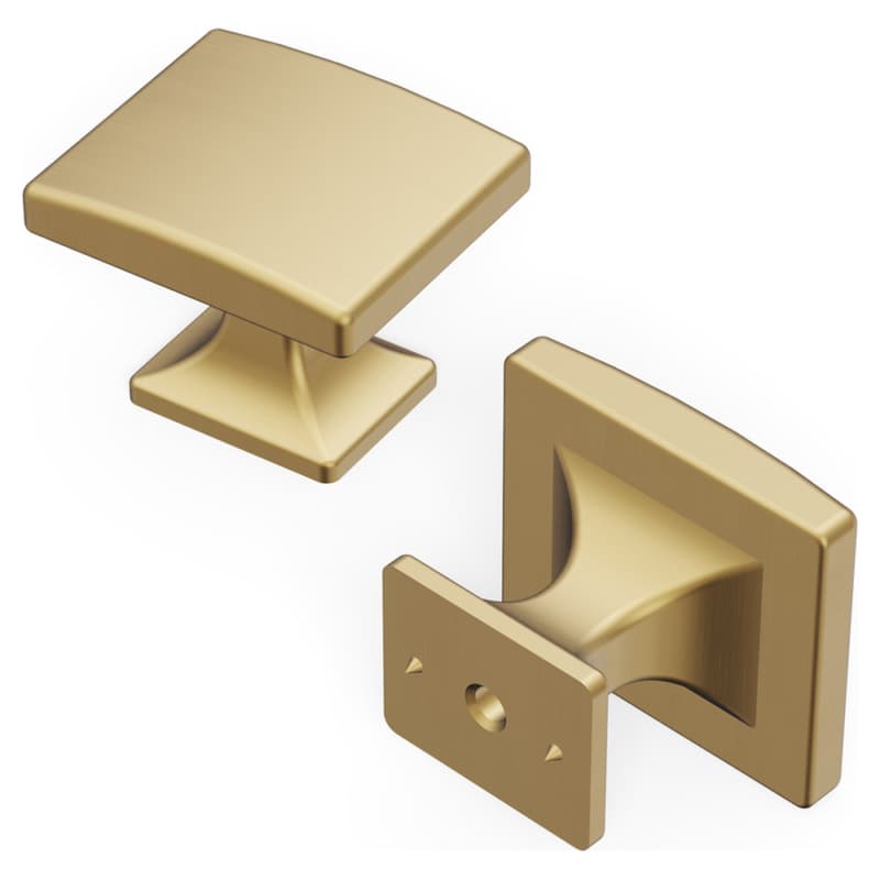 1-7/16" x 1-1/4" Forge Cabinet Knob, Champagne Bronze (10/Box)