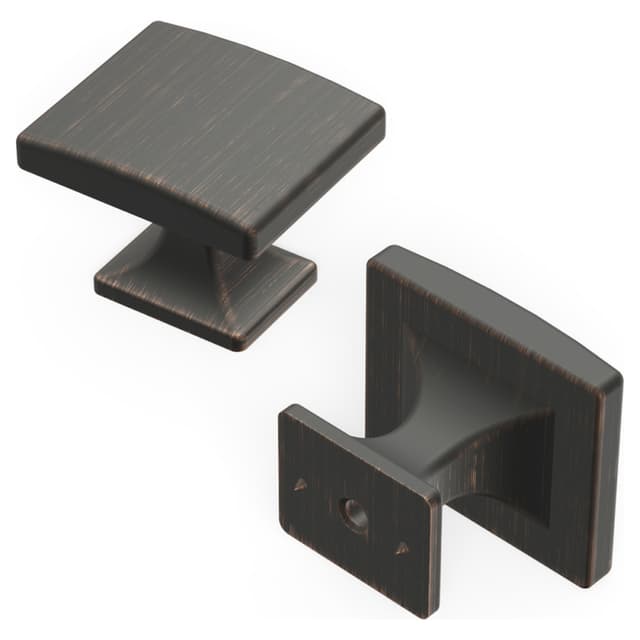1-7/16" x 1-1/4" Forge Cabinet Knob, Vintage Bronze (10/Box)