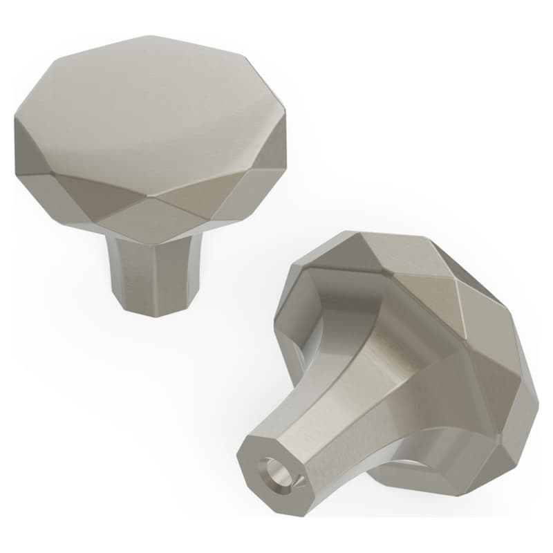 1-1/4" Karat Cabinet Knob, Satin Nickel (10/Box)