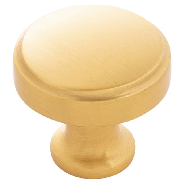 1-1/4" Piper Cabinet Knob, Brushed Golden Brass (10/Box)