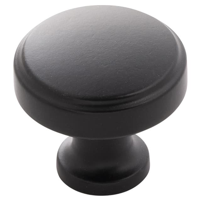 1-1/4" Piper Cabinet Knob, Matte Black (10/Box)