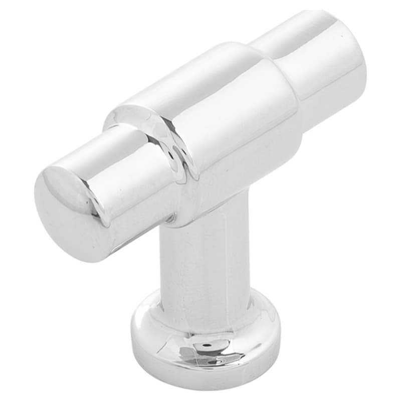 1-5/8" x 5/8" Piper T-Cabinet Knob, Chrome (10/Box)