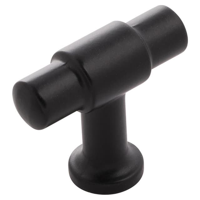 1-5/8" x 5/8" Piper T-Cabinet Knob, Matte Black (10/Box)