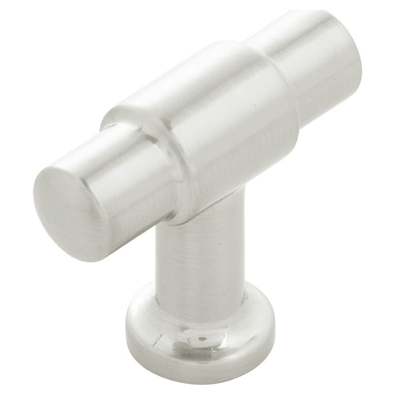 1-5/8" x 5/8" Piper T-Cabinet Knob, Satin Nickel (10/Box)