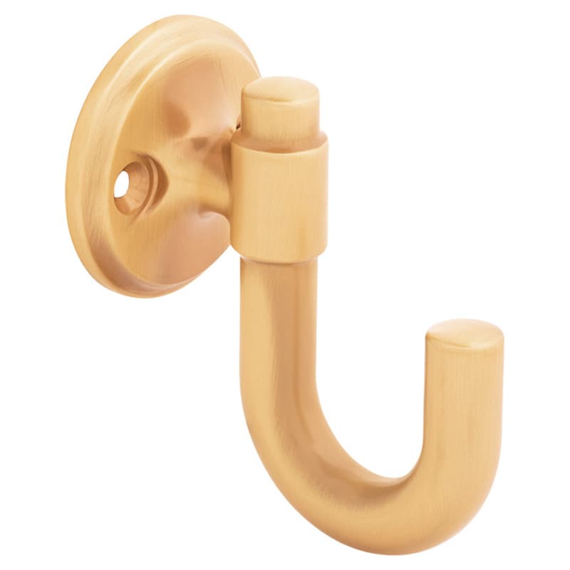 1-1/8" Piper Hook, Brushed Golden Brass (5/Box)