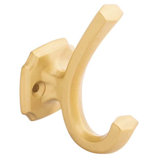 1" Veranda Hook, Brushed Golden Brass (5/Box)
