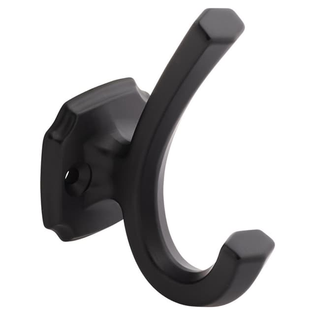 1" Veranda Hook, Matte Black (5/Box)