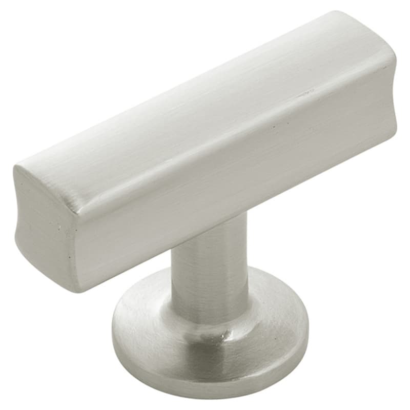 1-15/16" x 15/16" Woodward T-Cabinet Knob, Satin Nickel (10/Box)