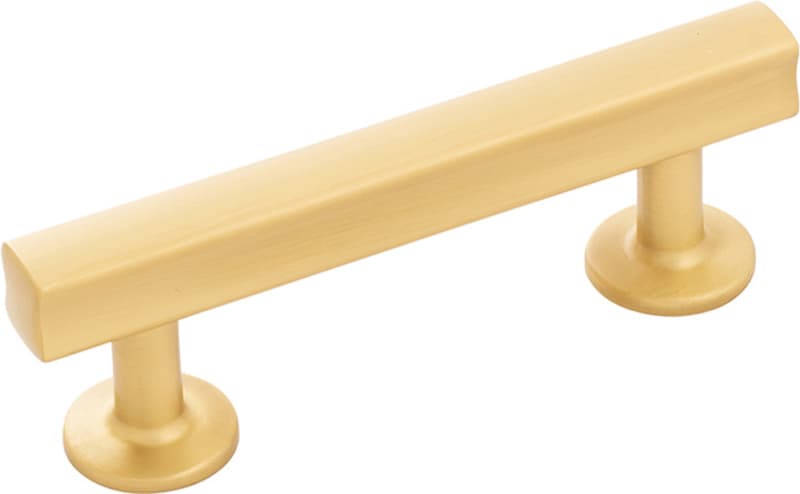 3" Woodward Bar Pull, Brushed Golden Brass (10/Box)