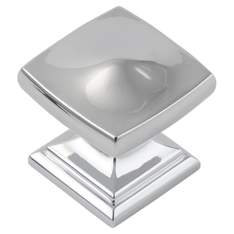 1-1/4" Dover Square Cabinet Knob, Chrome (10/Box)