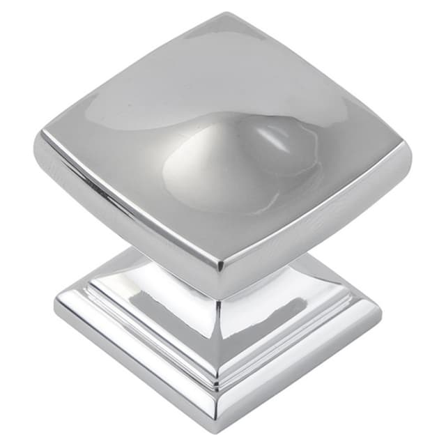 1-1/4" Dover Square Cabinet Knob, Chrome (10/Box)