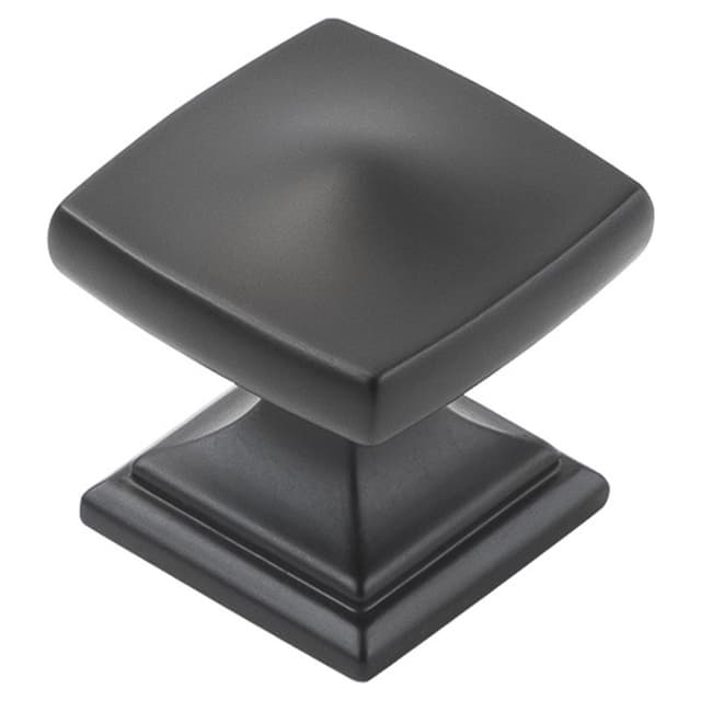 1-1/4" Dover Square Cabinet Knob, Matte Black (10/Box)