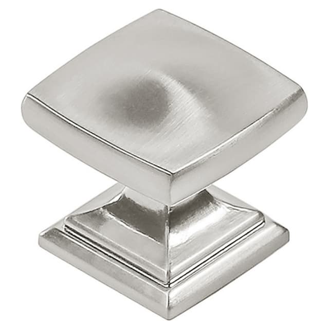 1-1/4" Dover Square Cabinet Knob, Satin Nickel (10/Box)