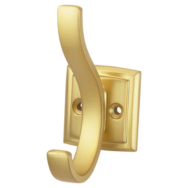 3/4" Dover Hook, Brushed Golden Brass (5/Box)