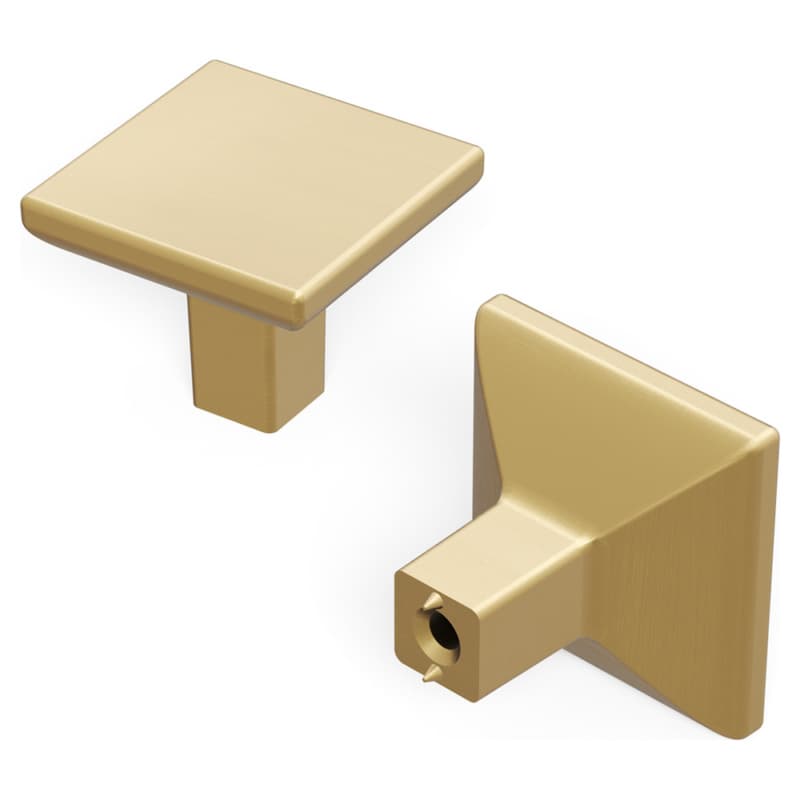 1-1/4" Skylight Square Cabinet Knob, Champagne Bronze (10/Box)