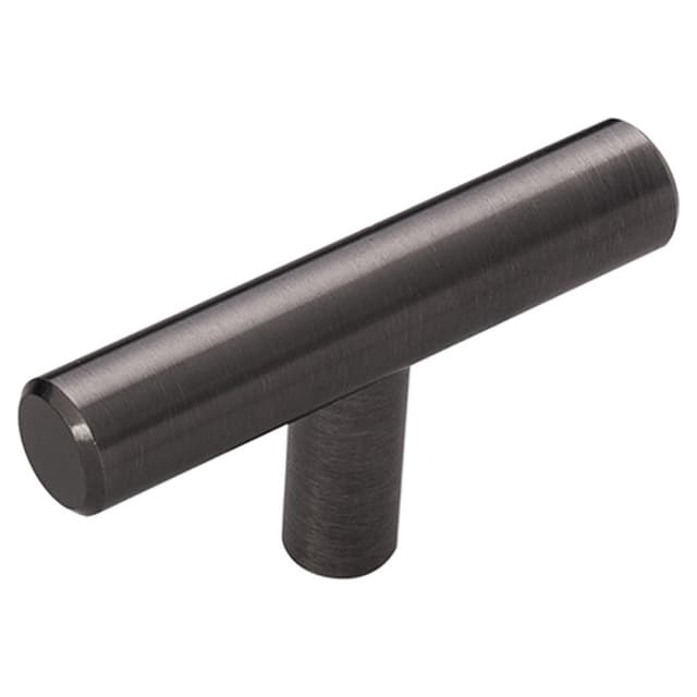 2-3/8" x 1/2" Bar Pulls T-Cabinet Knob, Brushed Black Nickel (10/Box)