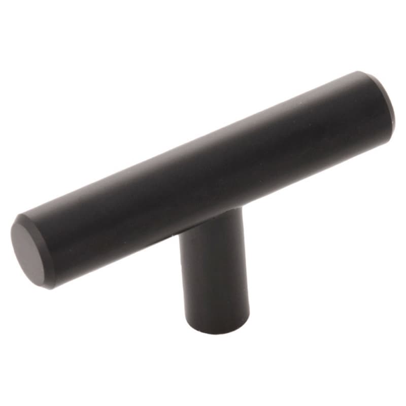 2-3/8" x 1/2" Bar Pulls T-Cabinet Knob, Matte Black (10/Box)