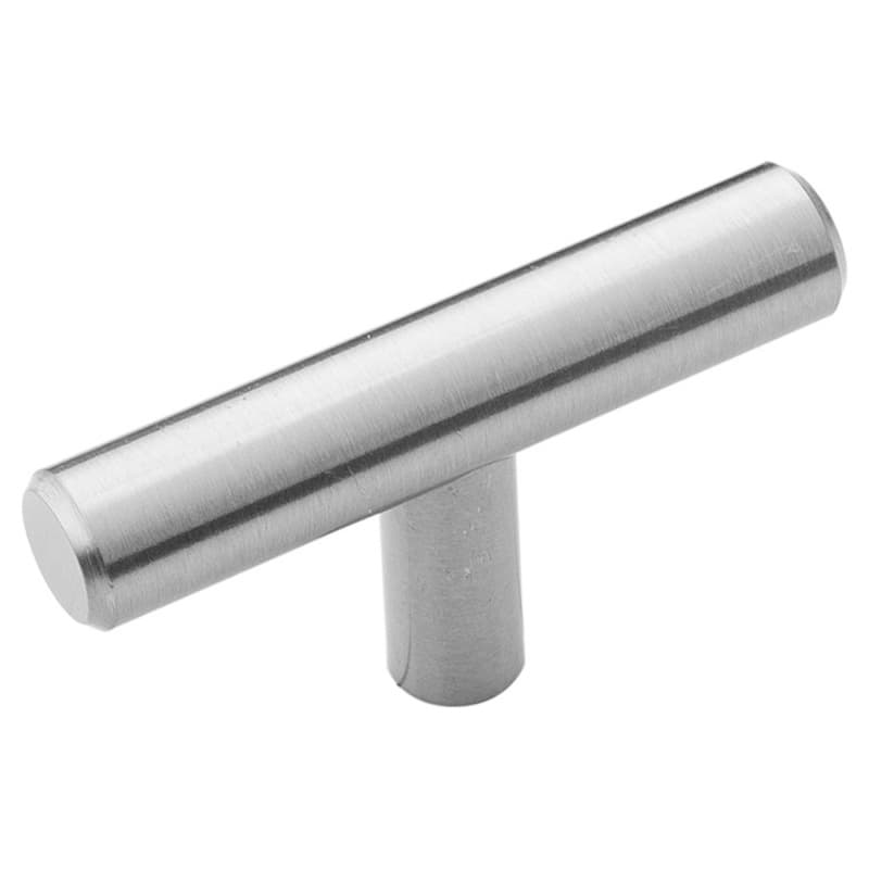 2-3/8" x 1/2" Bar Pulls T-Cabinet Knob, Stainless Steel (10/Box)