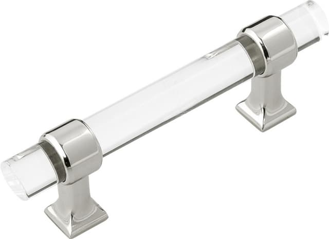3" Crystal Palace Pull, Crysacrylic/Polished Nickel (10/Box)
