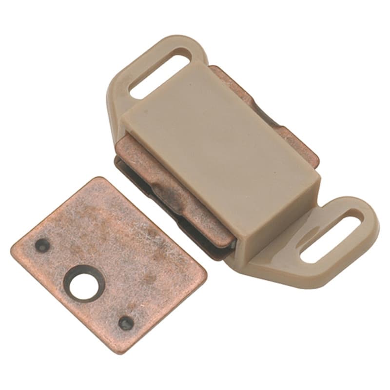 2" Catches Magnetic Catch, Tan Plastic (Box/25)