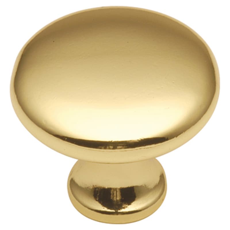 1-1/8" Conquest Cabinet Knob, Polished Brass (25/Box)