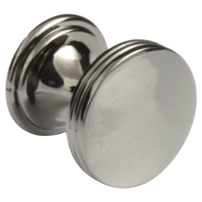 1" American Diner Cabinet Knob, Black Nickel
