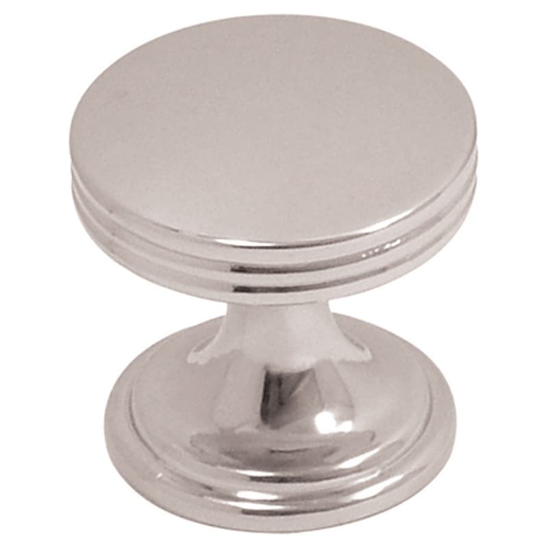 1" American Diner Cabinet Knob, Chrome (10/Box)