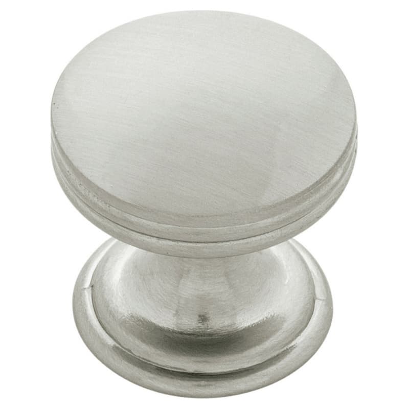 1" American Diner Cabinet Knob, Satin Nickel (10/Box)